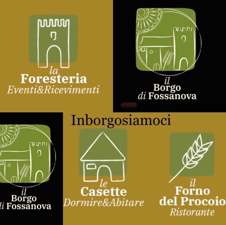 Casette Rosse Nel Borgo Medievale Di Fossanova Latina Exterior foto