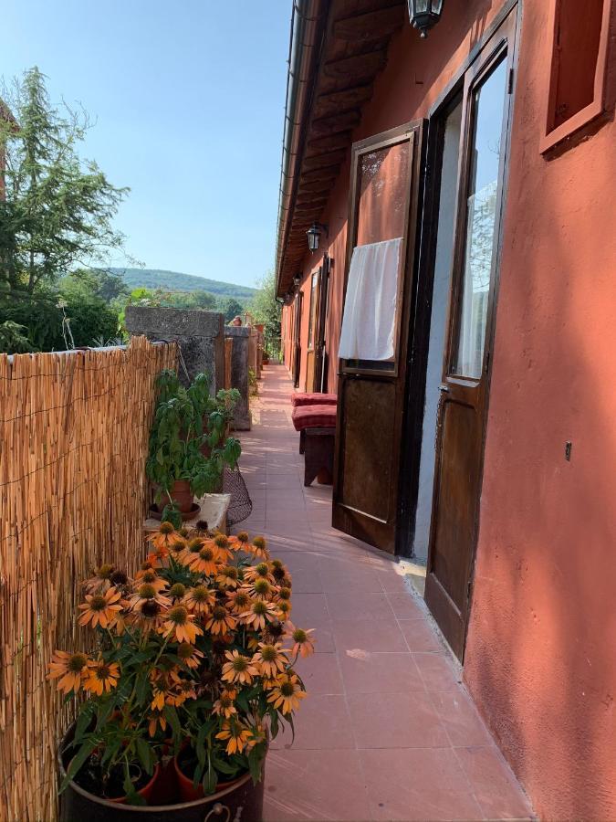 Casette Rosse Nel Borgo Medievale Di Fossanova Latina Exterior foto